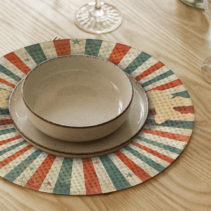 Hermia Set de 4 Manteles Individuales Multicolor de 37 cm